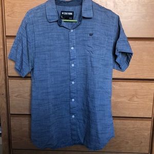 Zoo York Large Blue Button Down Short Sleeve